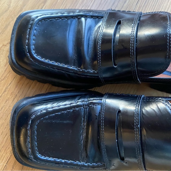 Labucq Mila leather black spazzolato loafers - Picture 4 of 5